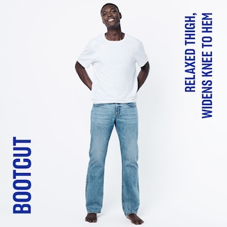 Bootcut. relaxed thigh. wide leg