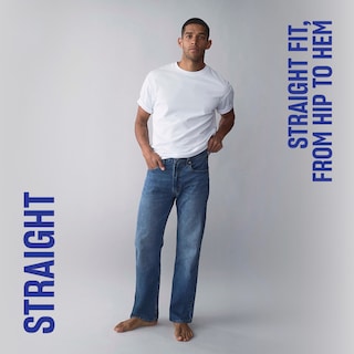 Straight. Straight from hip to hem