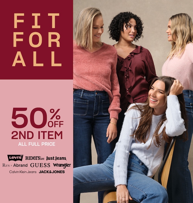 50% Off Second Item. All Full Price.