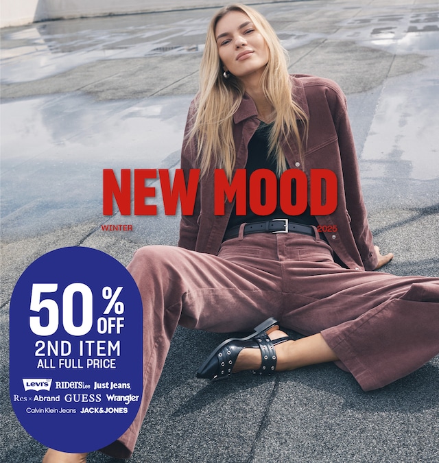 50% Off Second Item. All Full Price.