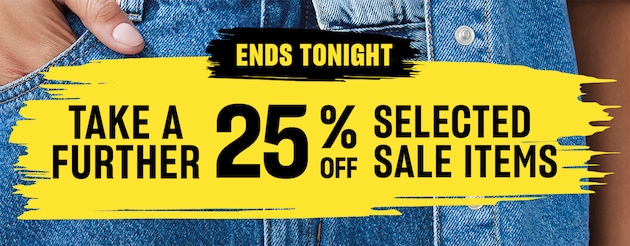 Online Only. Ends Monday. Take A Further 25% Off All Just Jeans Sale.