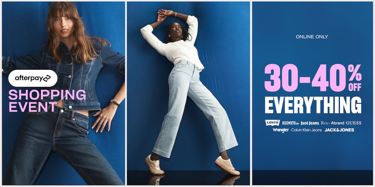 Afterpay Shopping Event. 30-40% Off Everything.
