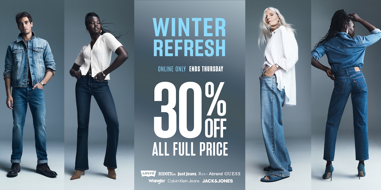 Online only, ends Thursday. 30% Off All Full Price.