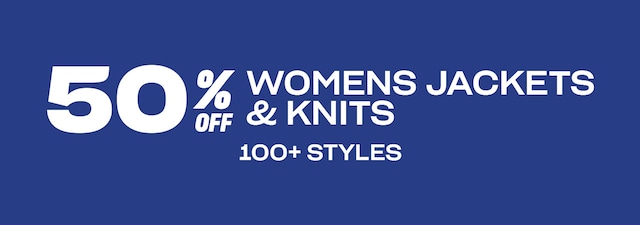 40% off knitwear and jackets. All full price