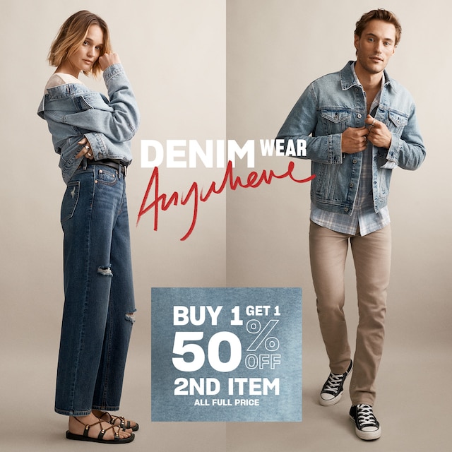 50% off 2nd item. All Full Price.