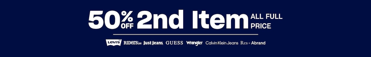 50% off 2nd item. All full price