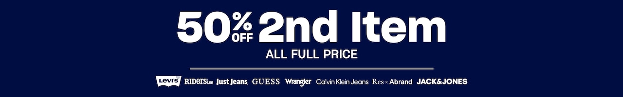 50% off 2nd item. All full price