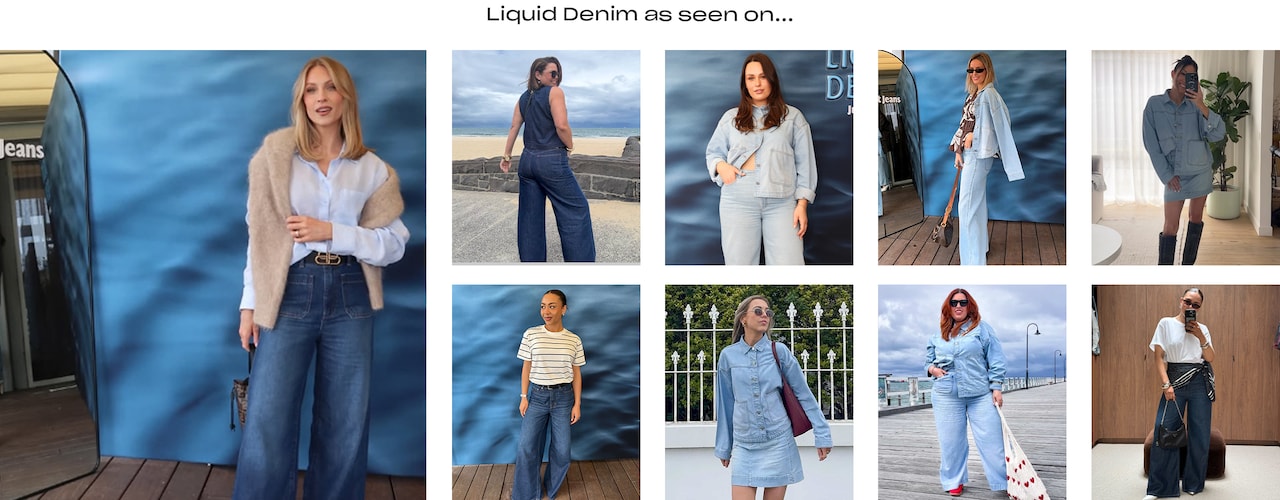 Liquid denim as seen on...