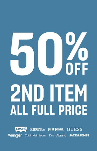 50% Off Second Item All Full Price