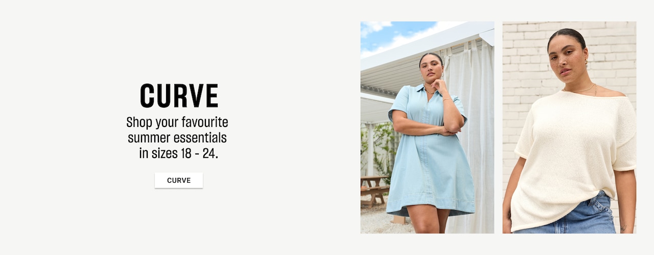 Curve. Shop your favourite summer essentials in sizes 18-24