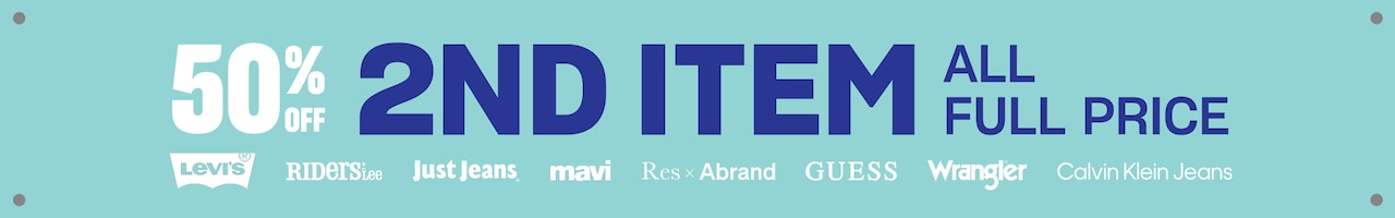 50% Off 2nd Item All Full Price