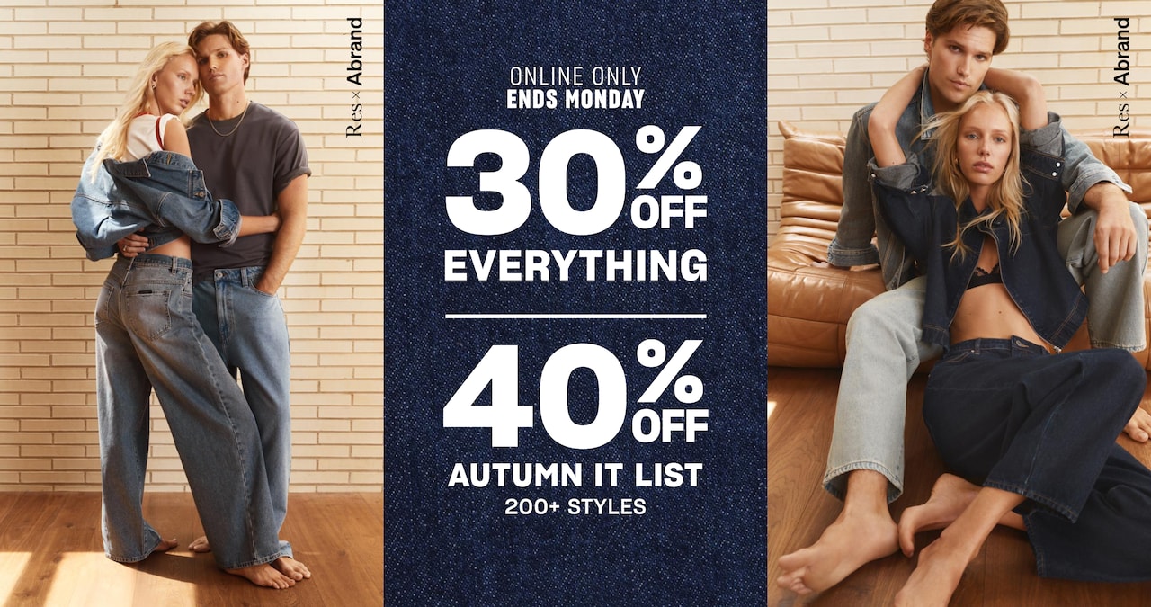 30% Off Everything | 40% off Autumn List.
