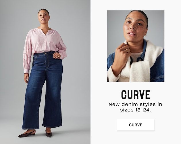 Curve. New denim styles in sizes 18-24