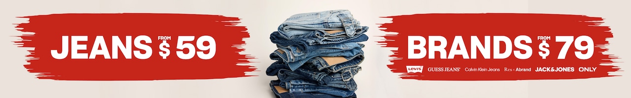 Jeans from $59. Brands from $79