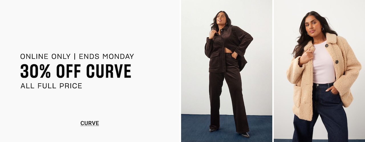 Online Only | Ends Monday. 30% Off Curve All Full Price. Curve.