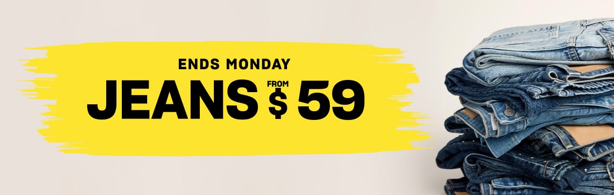 Jeans from $59