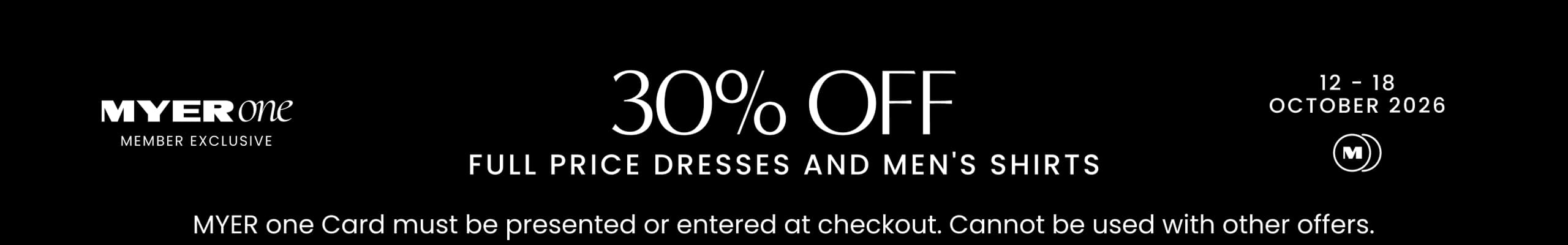 MYER one Offer.