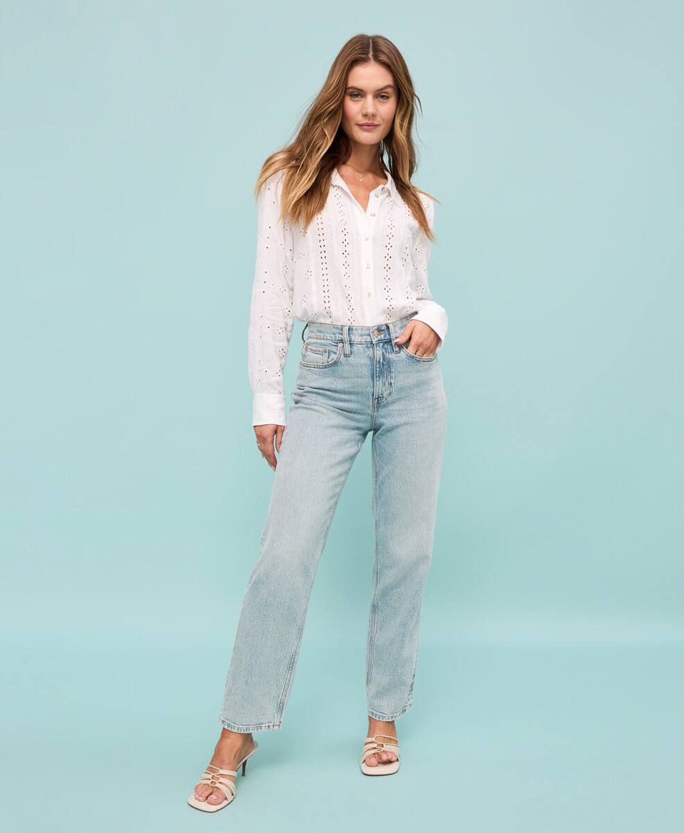 Originals High Rise Cropped Straight Jean