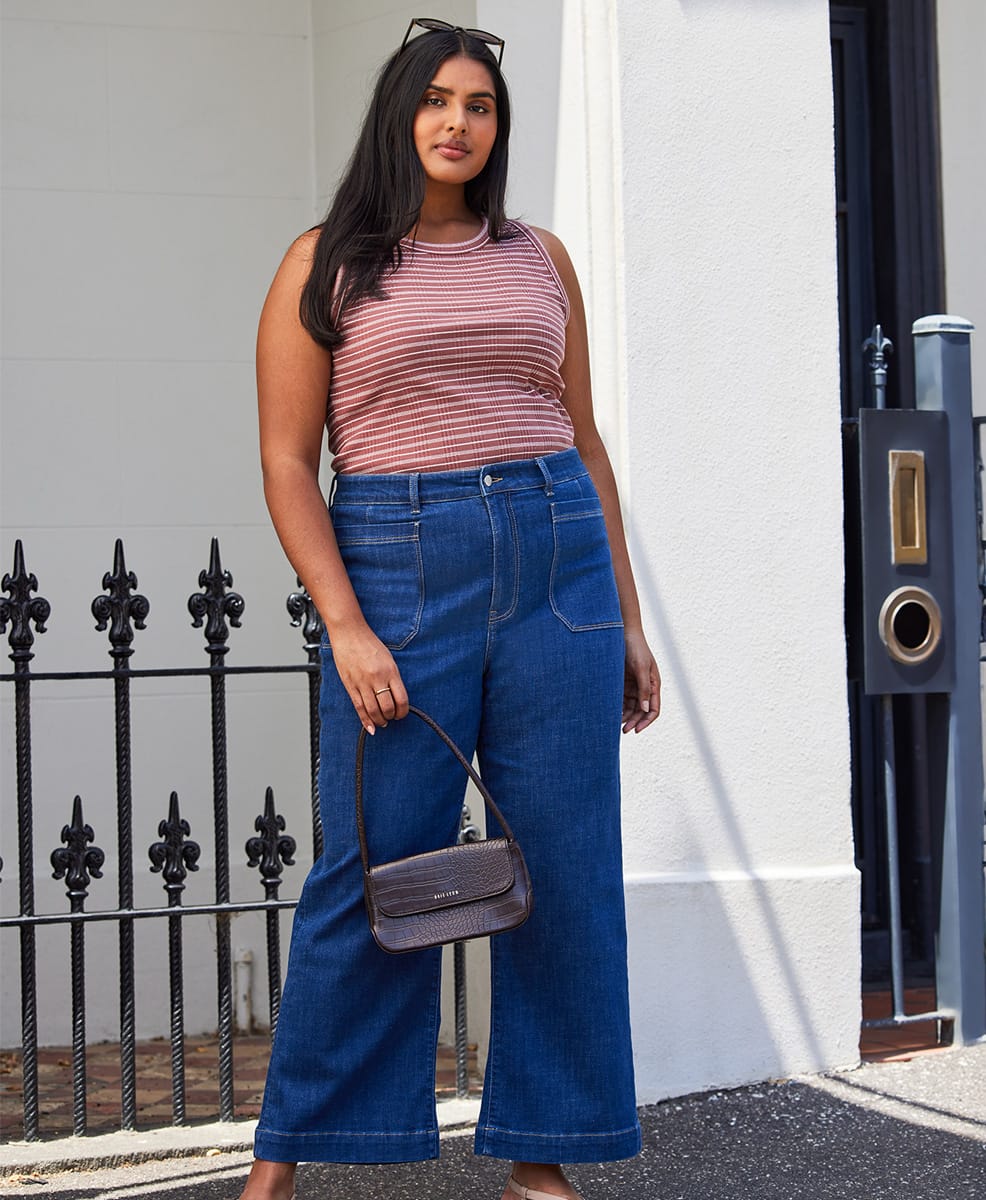Originals Curve High Rise Wide Ankle Jean
