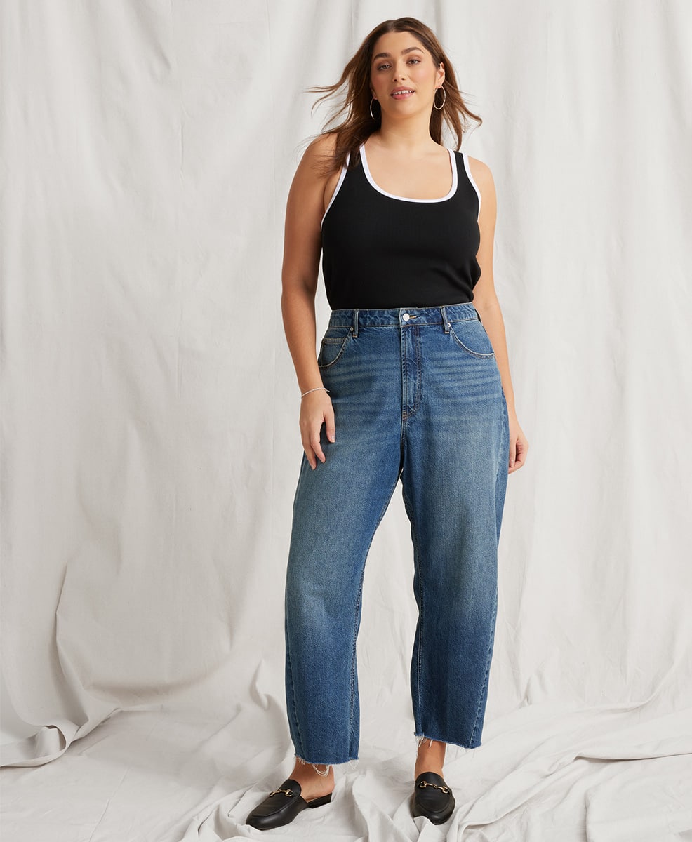 Originals Curve High Rise Barrel Leg Jean