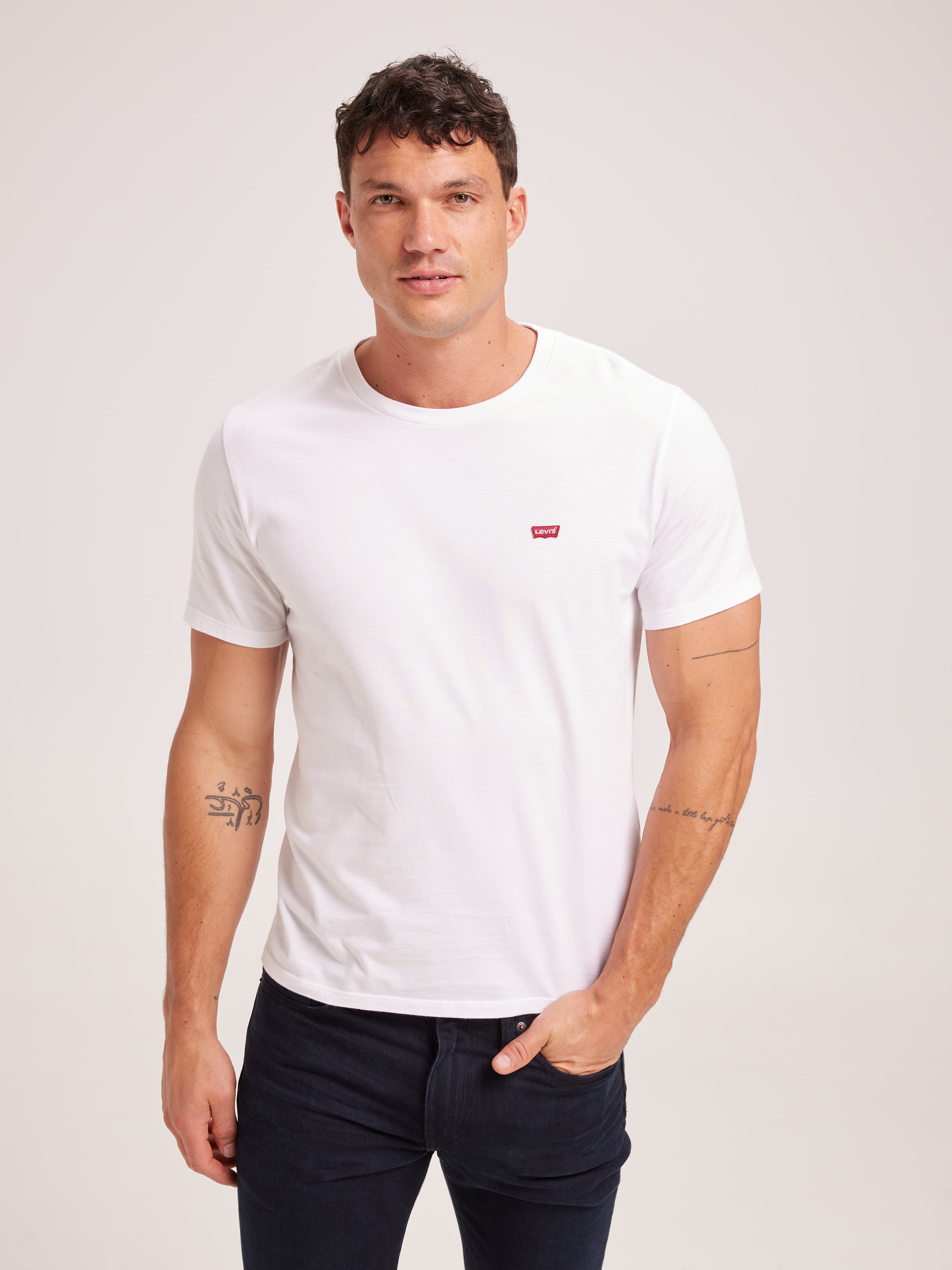 Mini Logo Tee In White Just Jeans Online