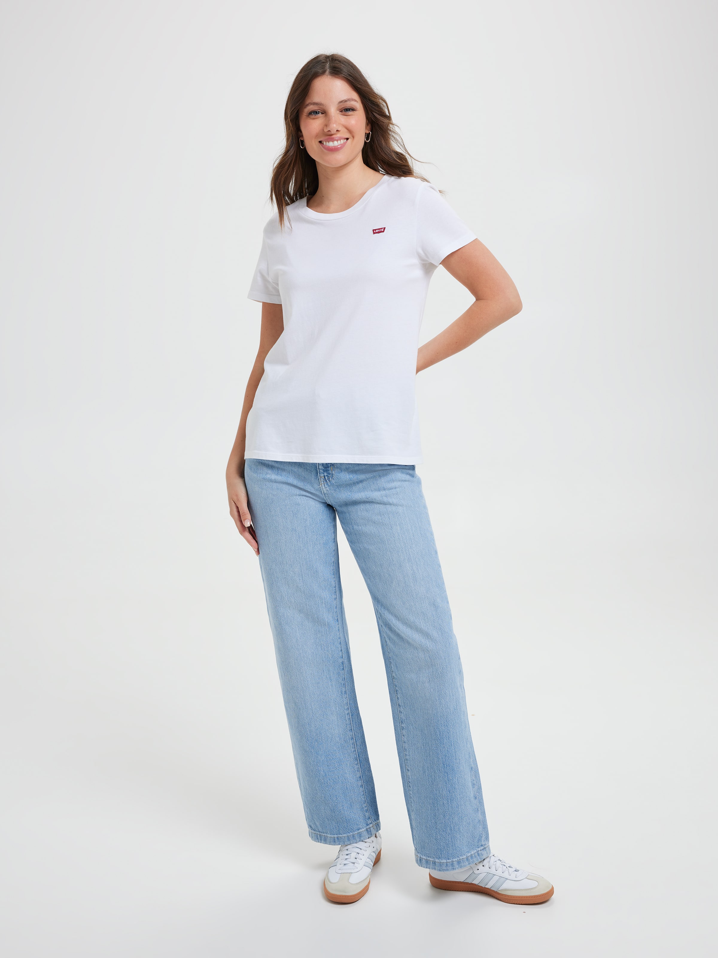 Mini Logo Tee In White