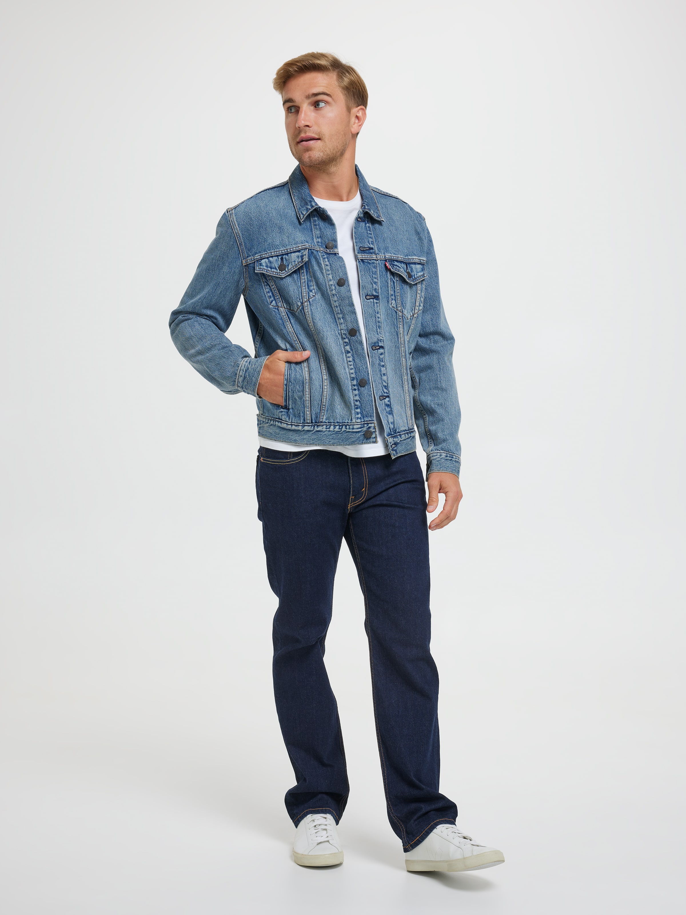 Trucker Jacket In Skyline