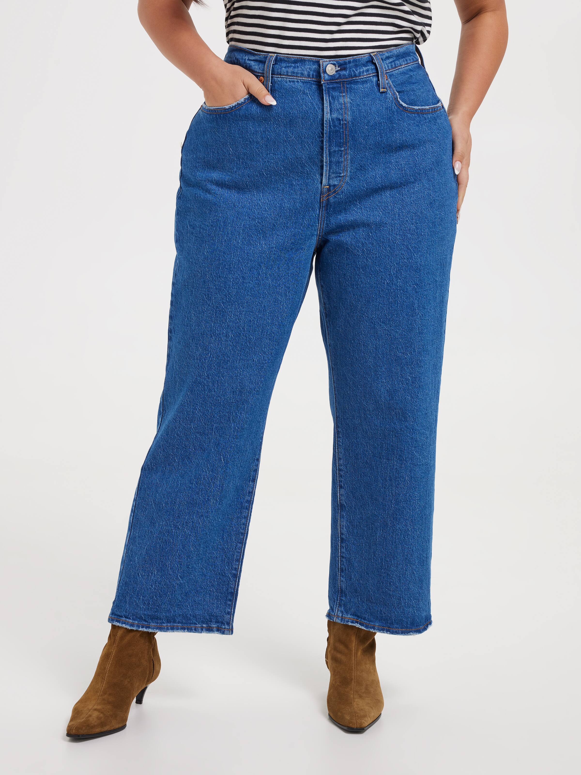 Curve Ribcage Straight Ankle Jean In Jazz Pop