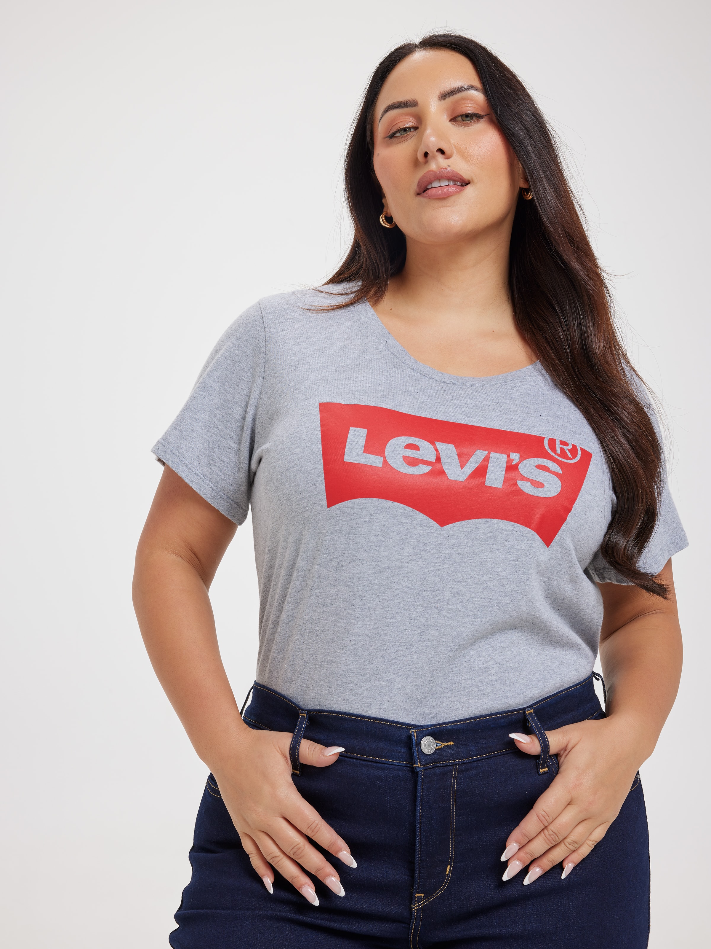 Curve Perfect Tee In Grey