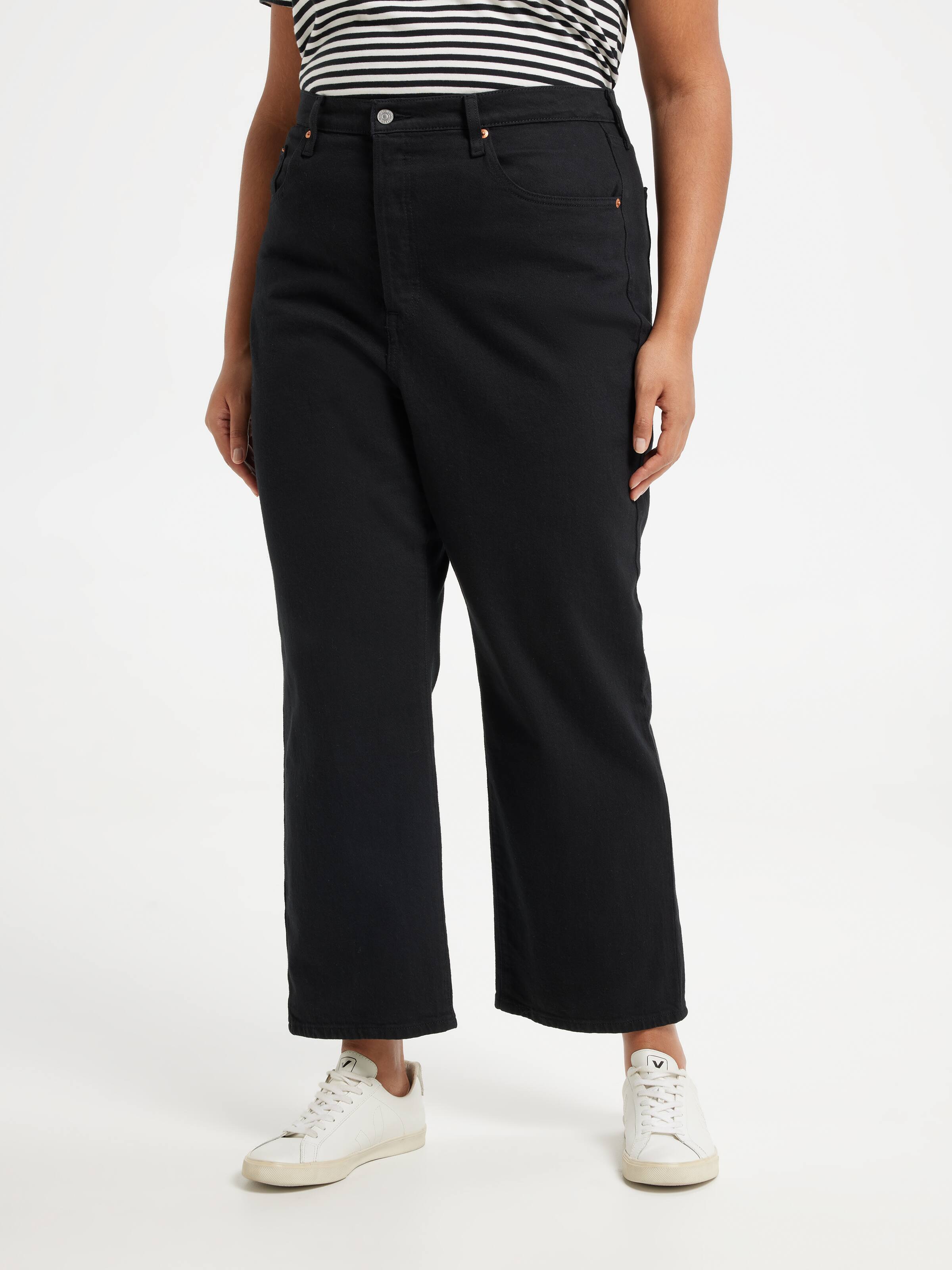 Curve Ribcage Straight Jean In Black