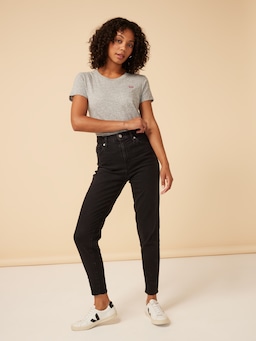 High Waisted Mom Jean In Flash Black