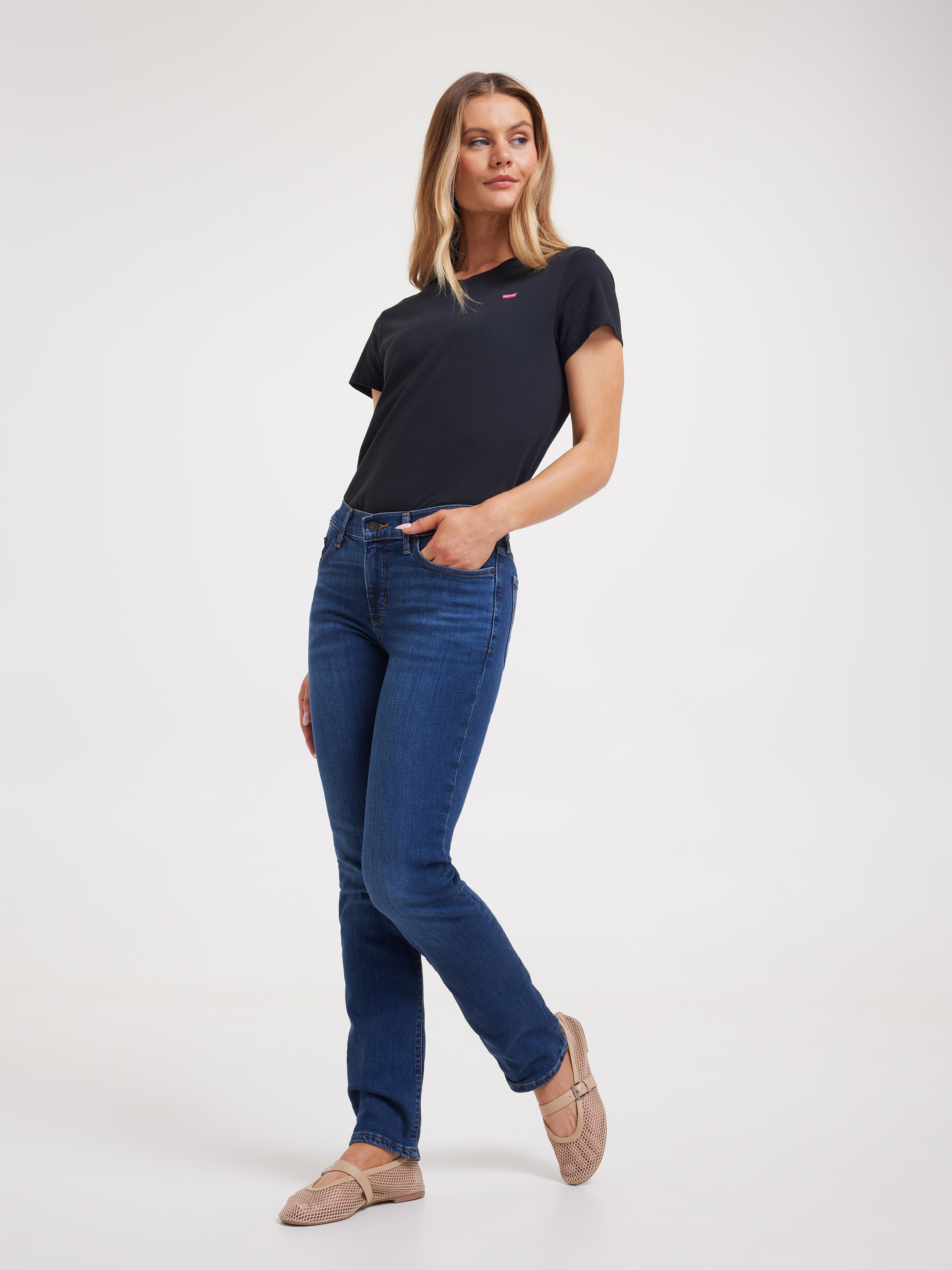 314 Shaping Straight Jean In Blue Wave Dark