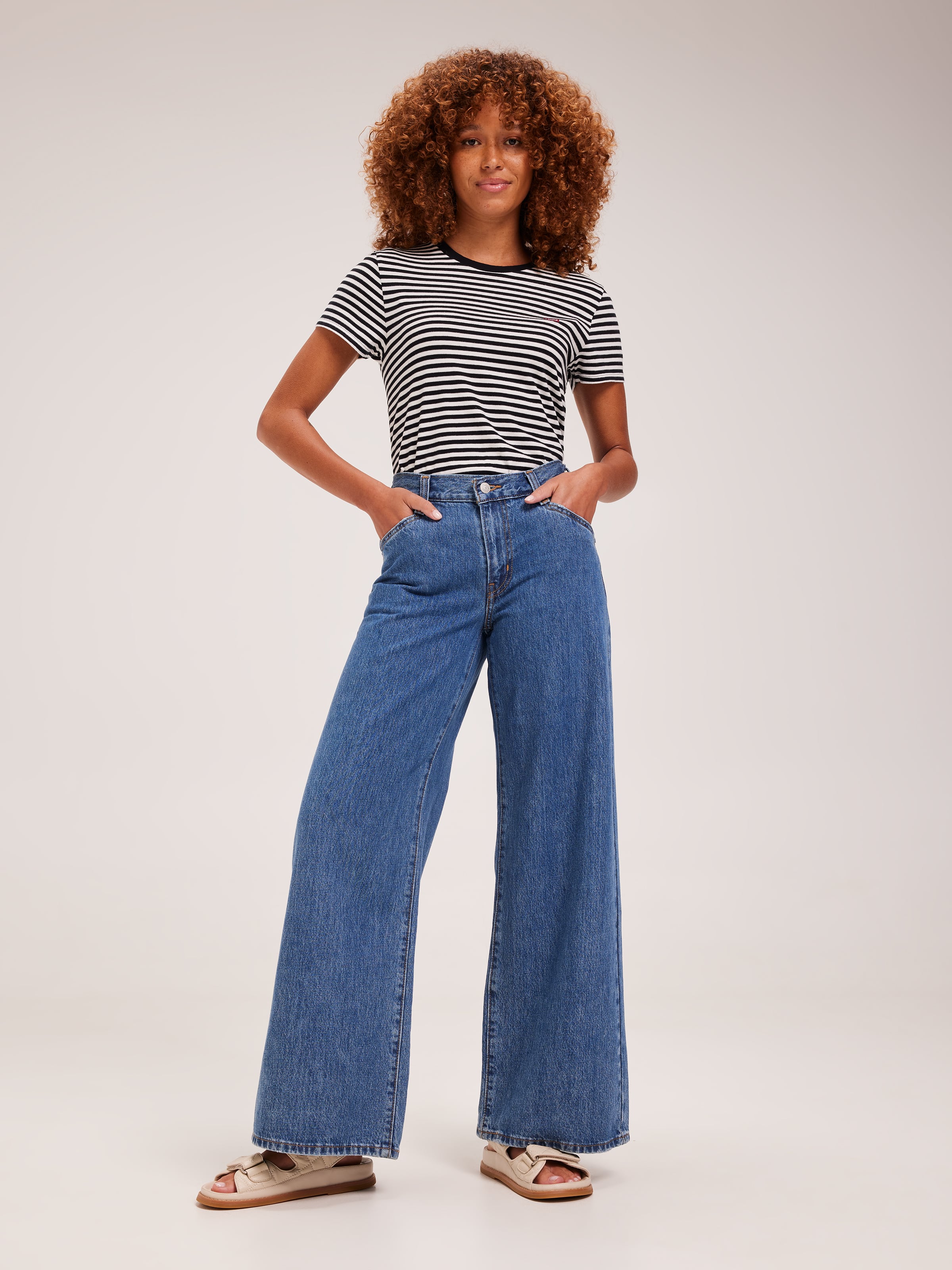 The Naomi High-Rise Wide-Leg Jeans by Maeve | Anthropologie
