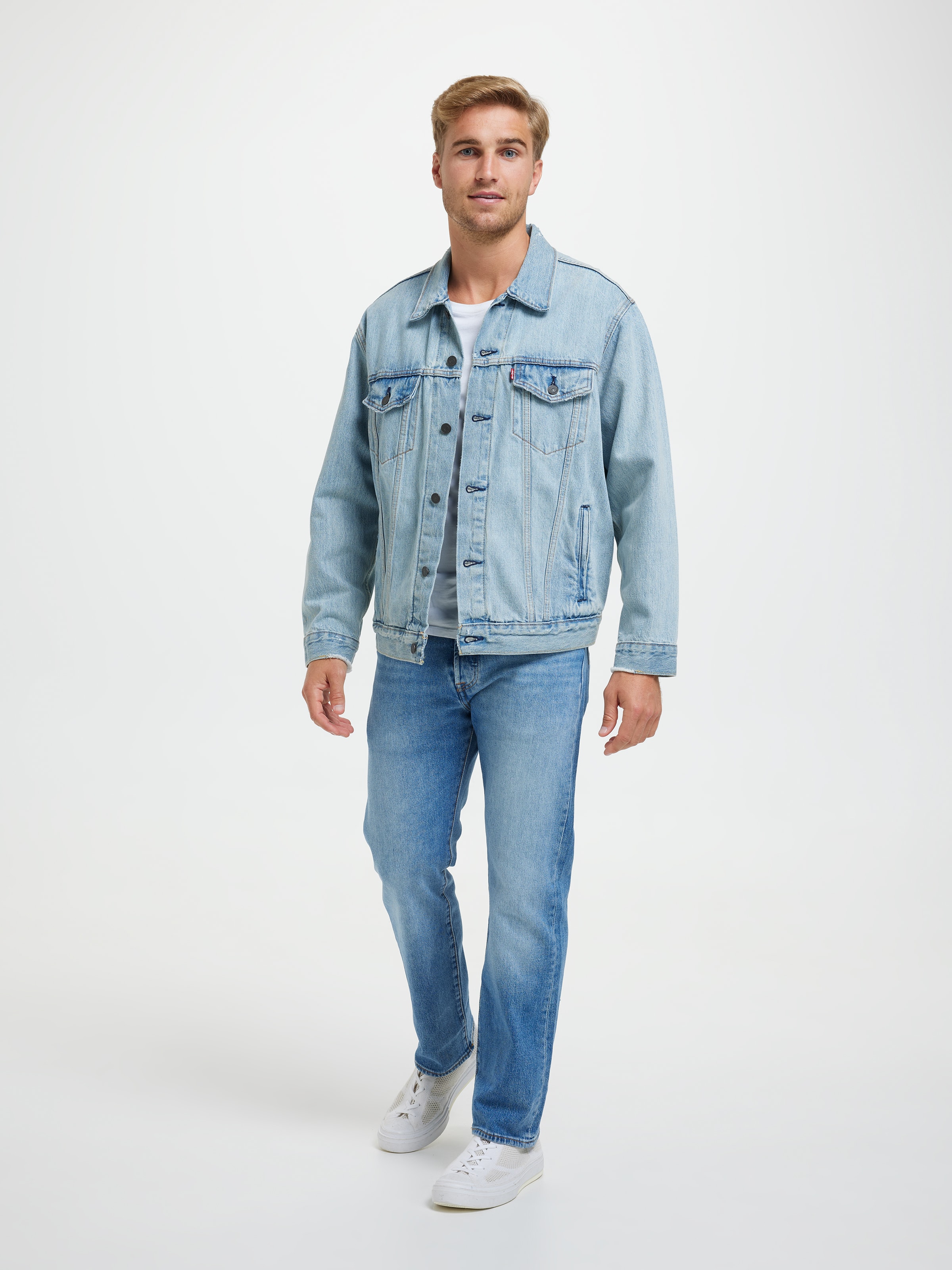 Relaxed Fit Trucker In Huron Waves