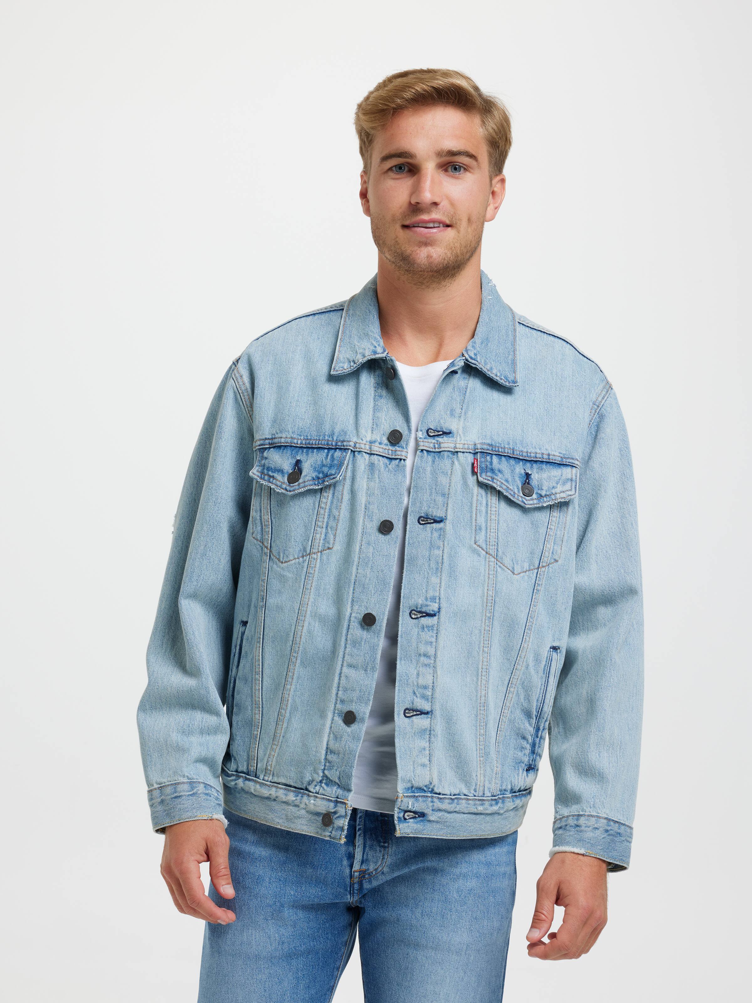 Relaxed Fit Trucker In Huron Waves