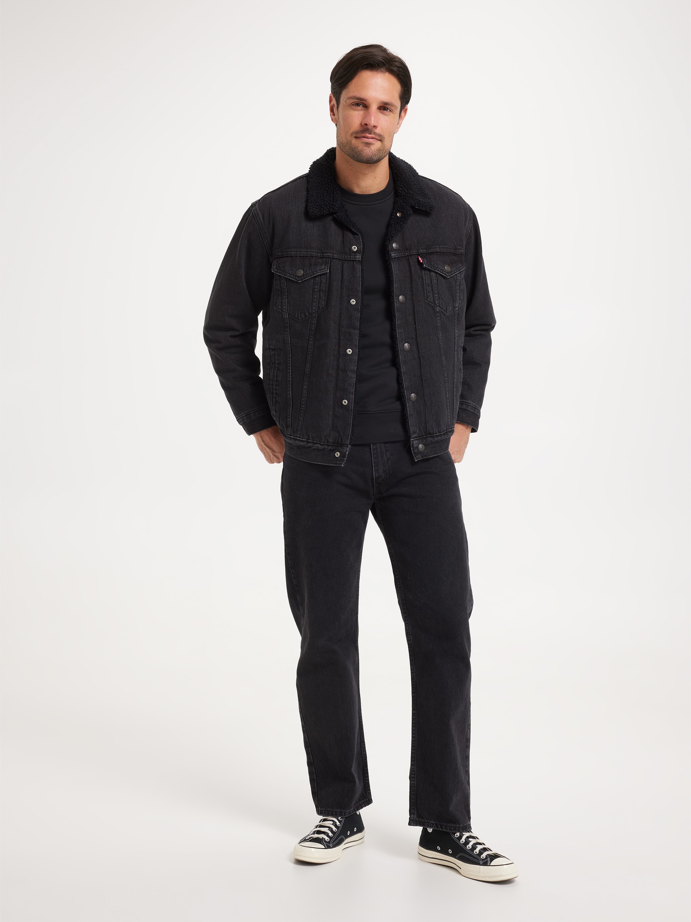 Relaxed Fit Sherpa Trucker In Superior Sherpa