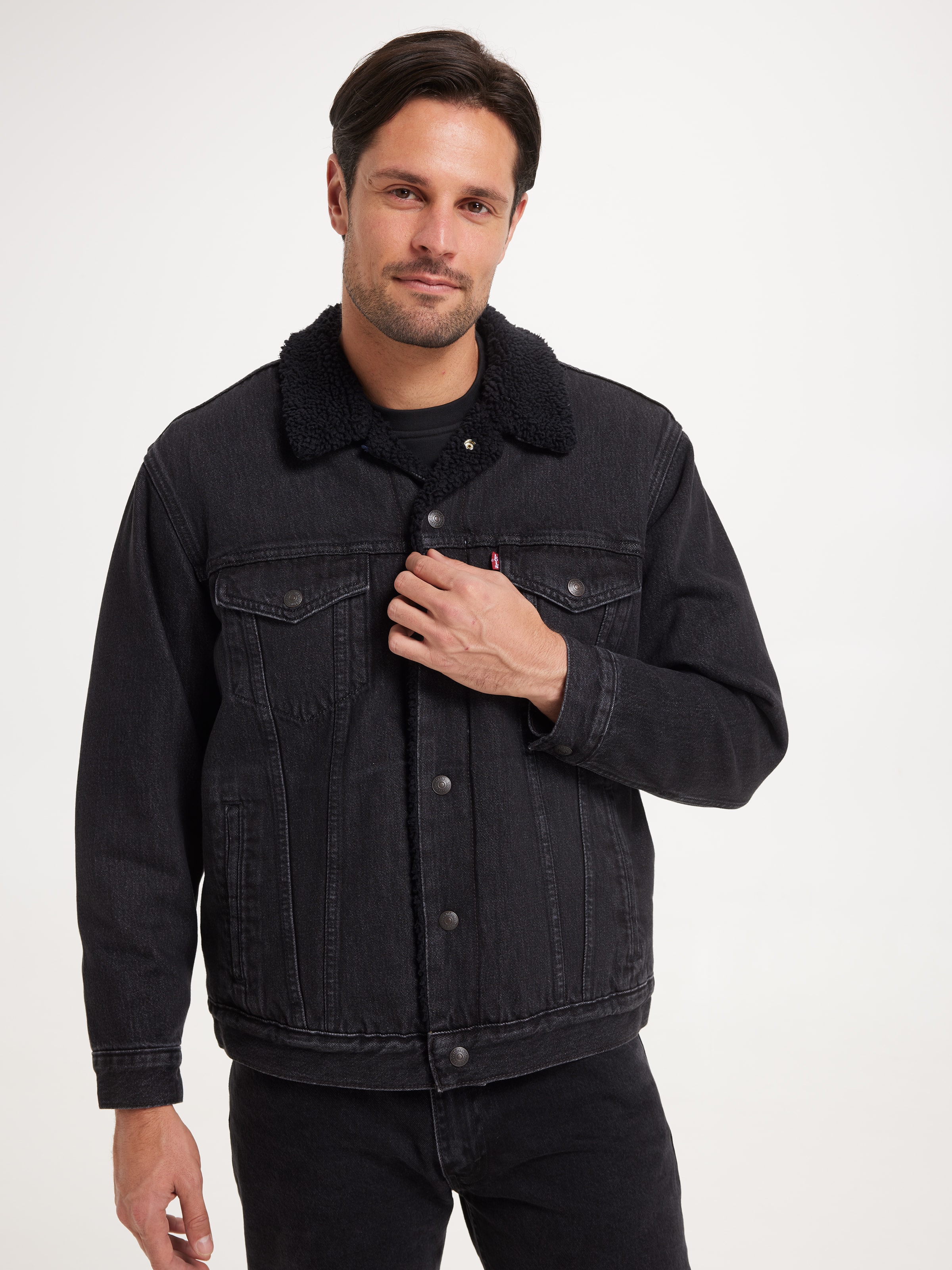Relaxed Fit Sherpa Trucker In Superior Sherpa