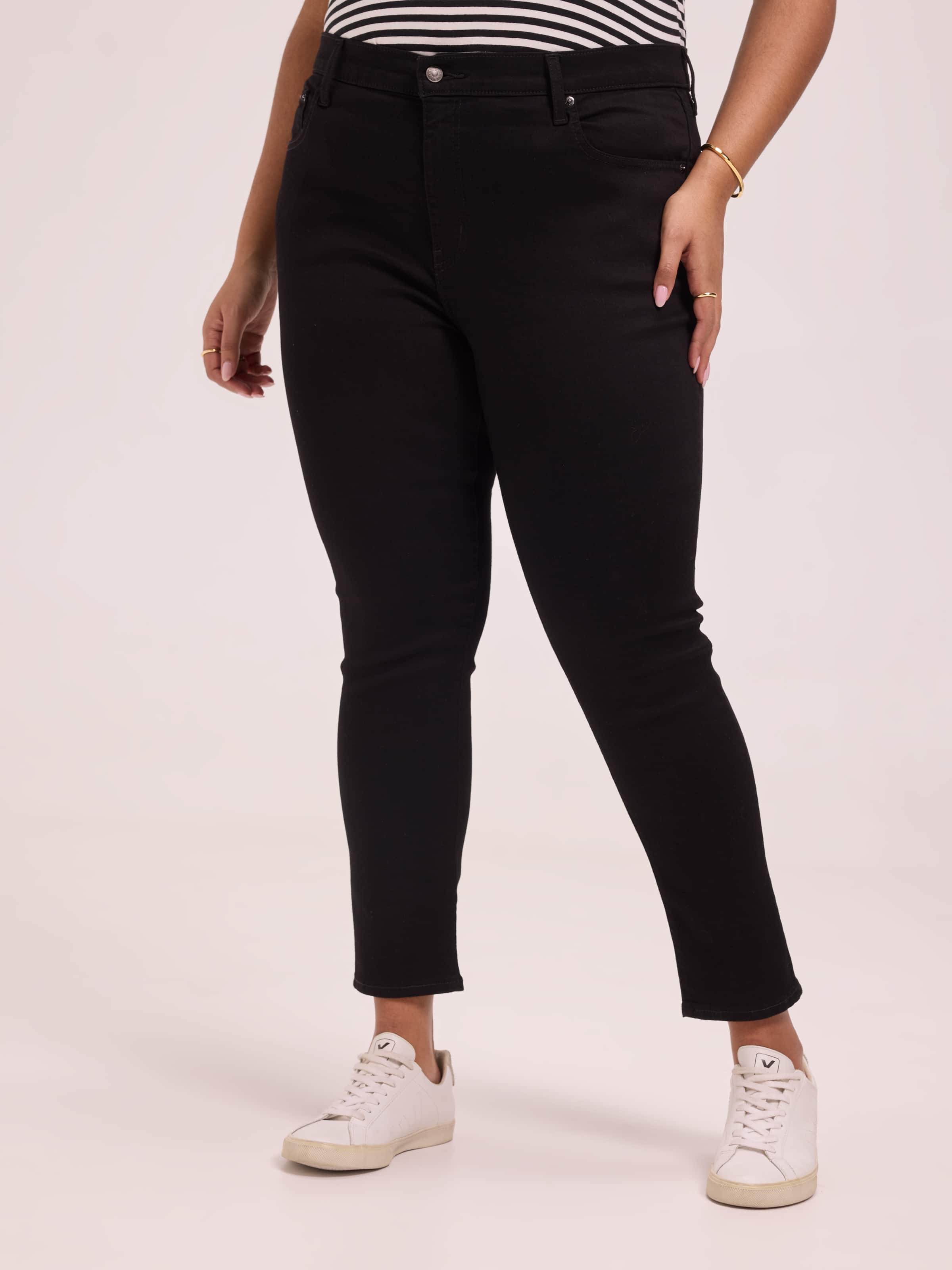 721 Plus Hi-Rise Skinny In Black Peony
