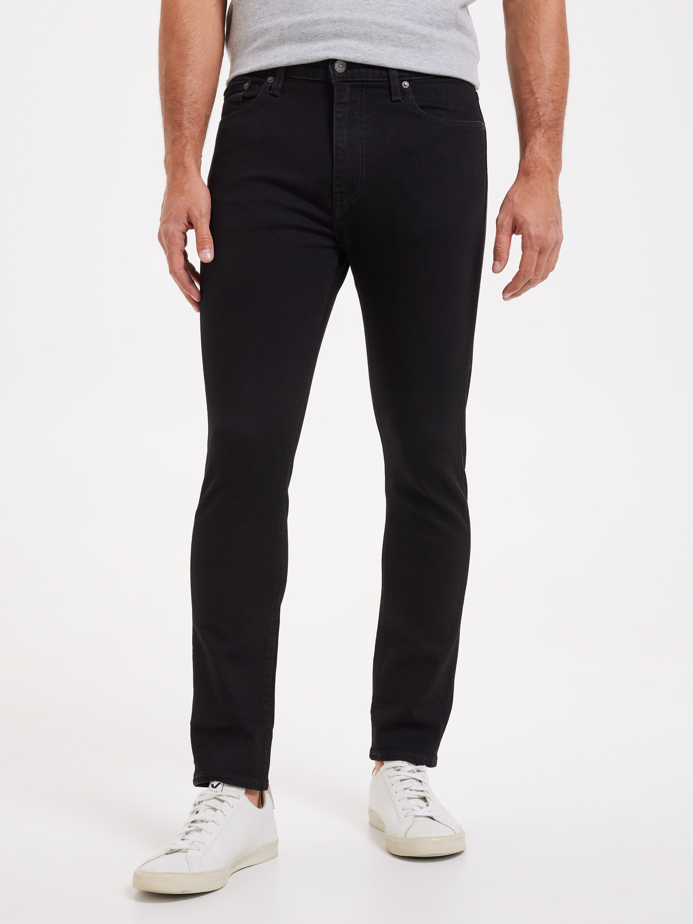 510 Skinny Jean In Black Leaf