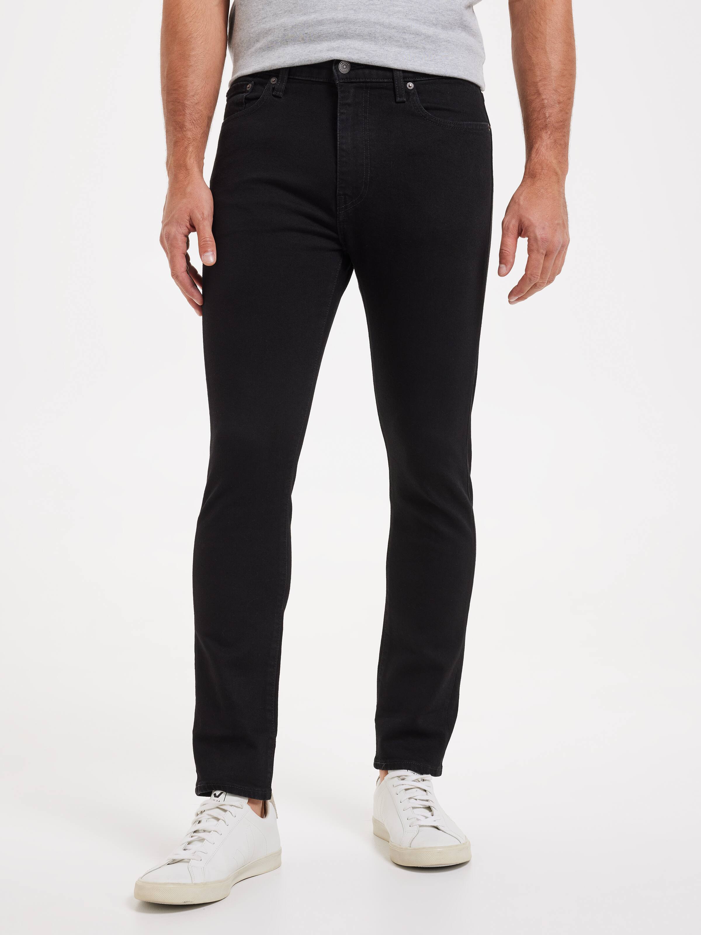 510 Skinny Jean In Black Leaf