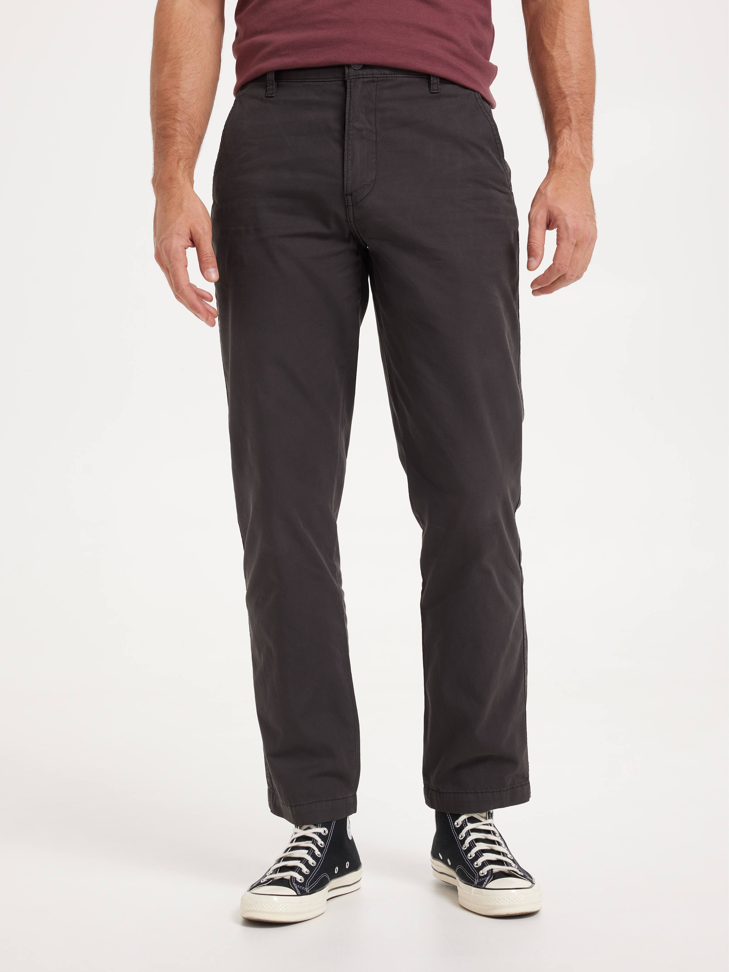 Xx Chino Authentic Straight In Washed Black