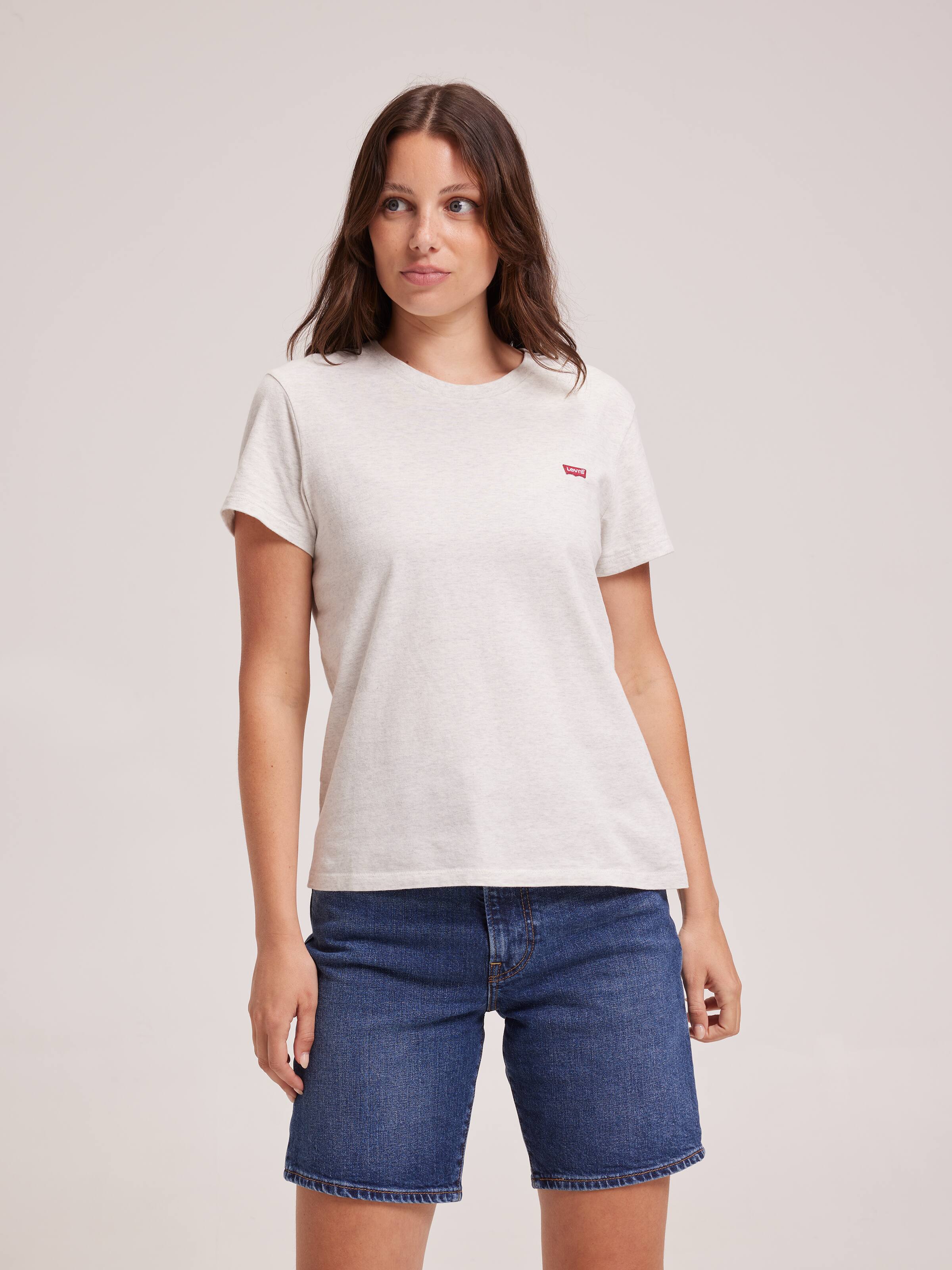 Mini Logo Tee In Grey