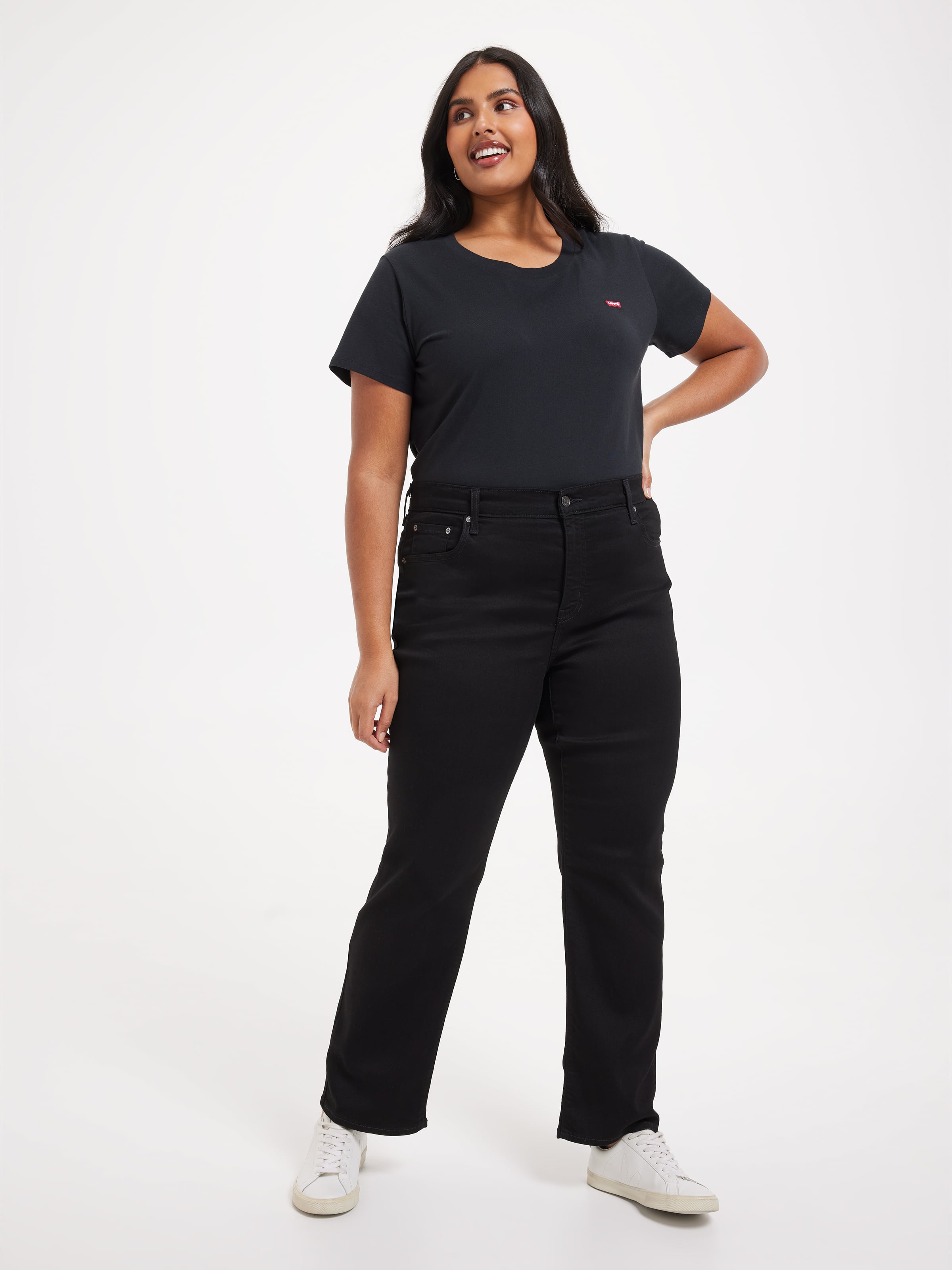 Curve 724 High Rise Straight In Soft Black