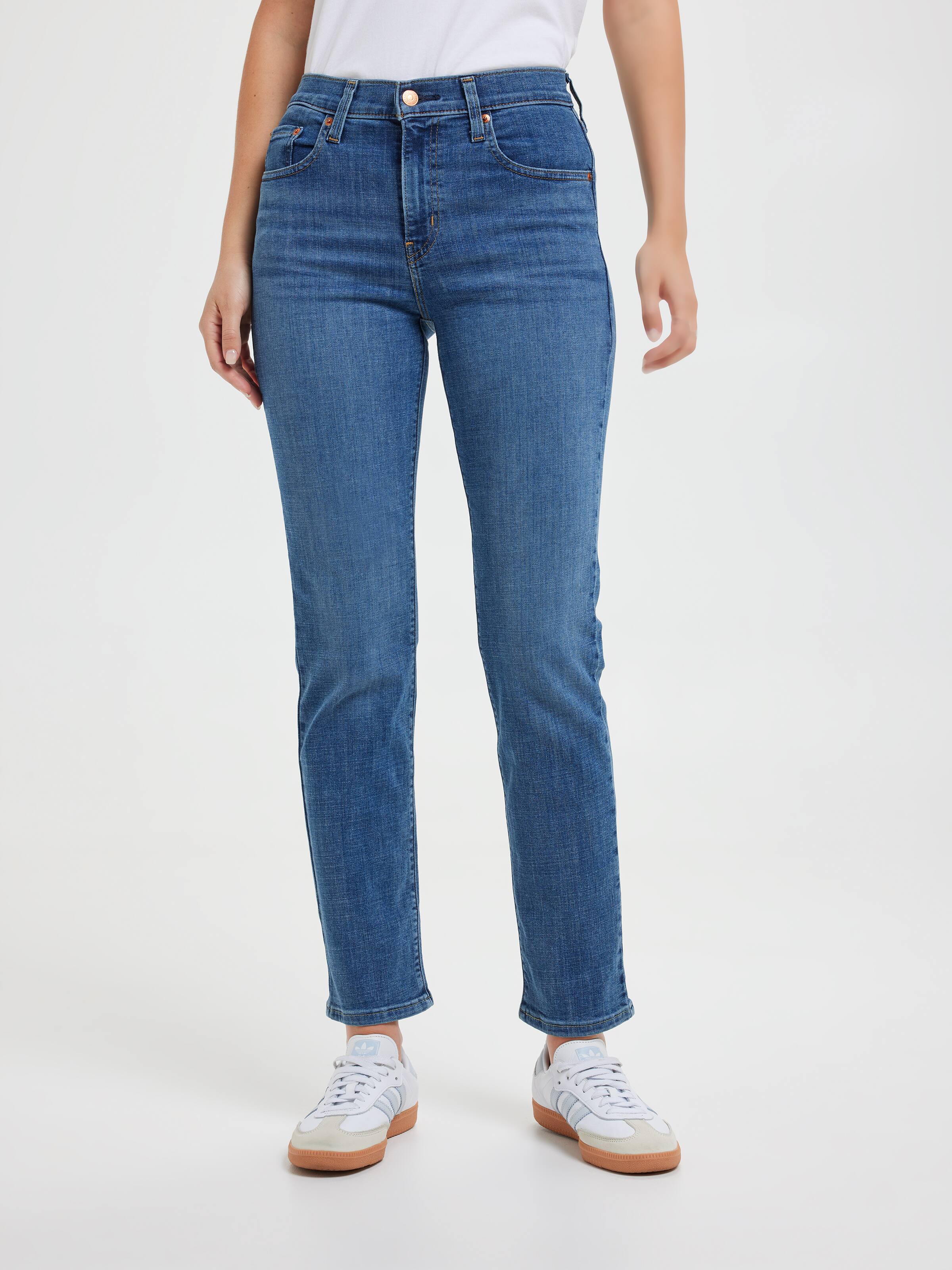 724 High Rise Straight Jean In Way Way Back