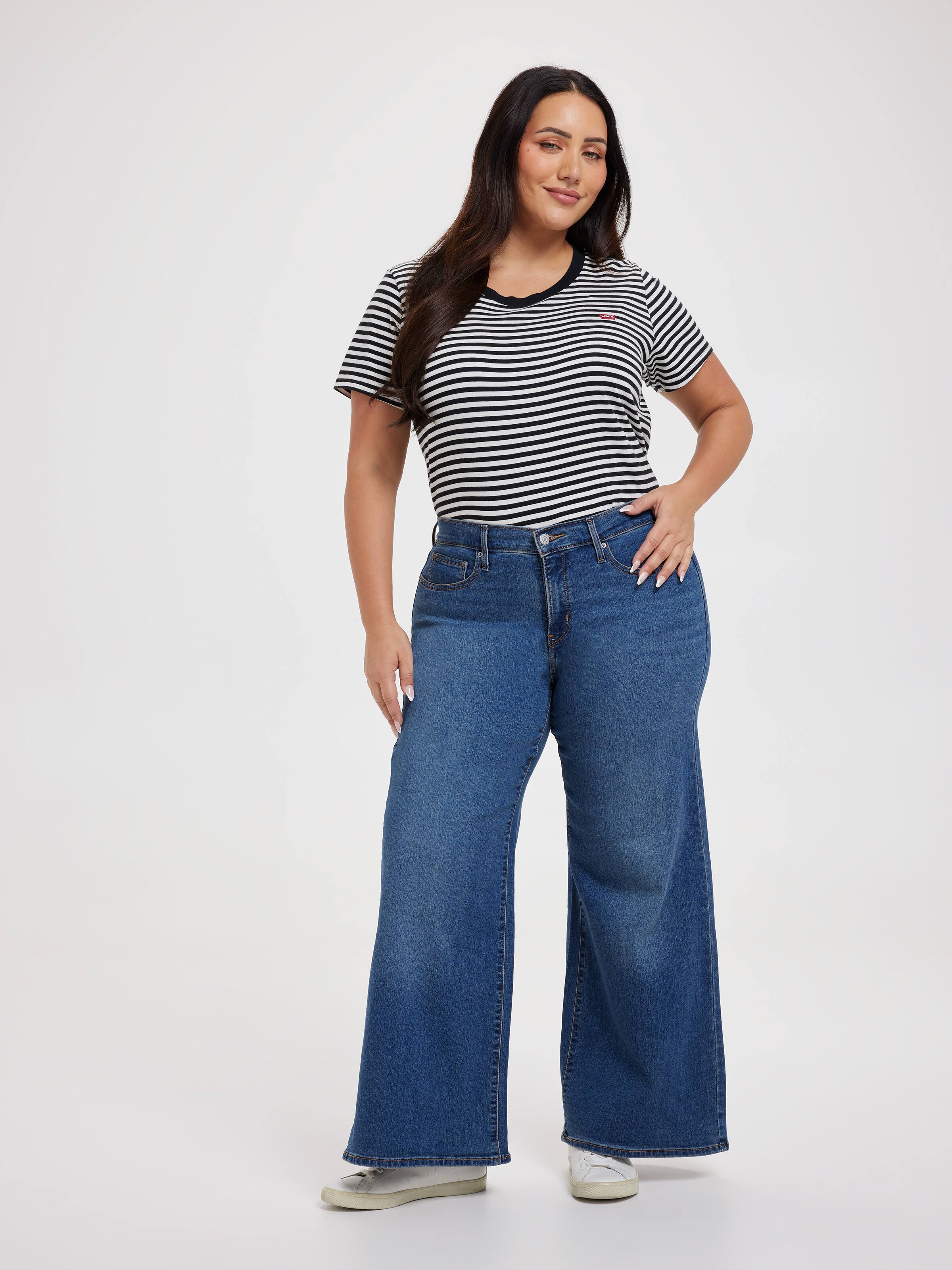 Curve 318 Shaping Wide Leg In Clever Girl