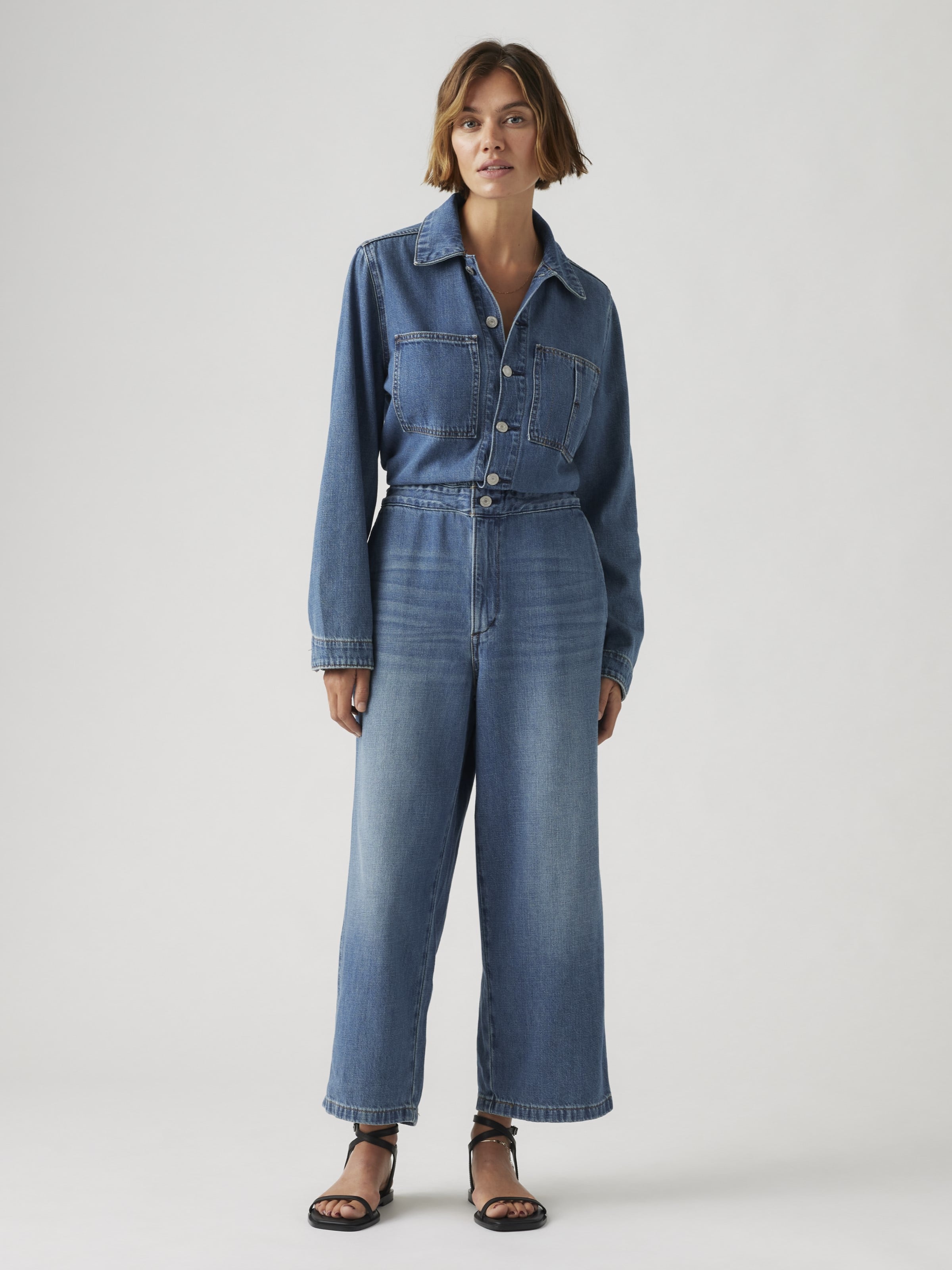 Iconic Jumpsuit In Stop Flaxing