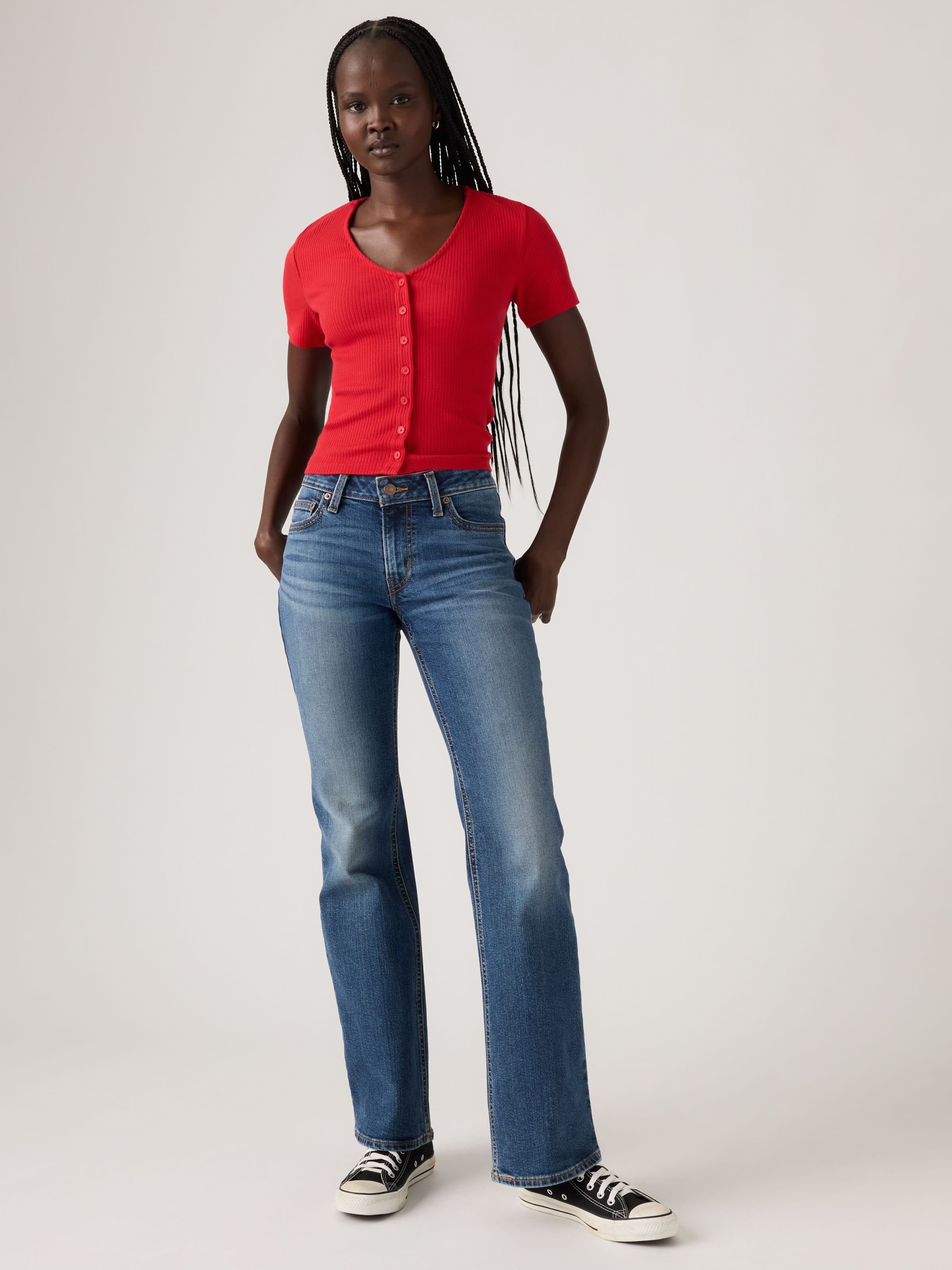 Superlow Boot In Darted Denim