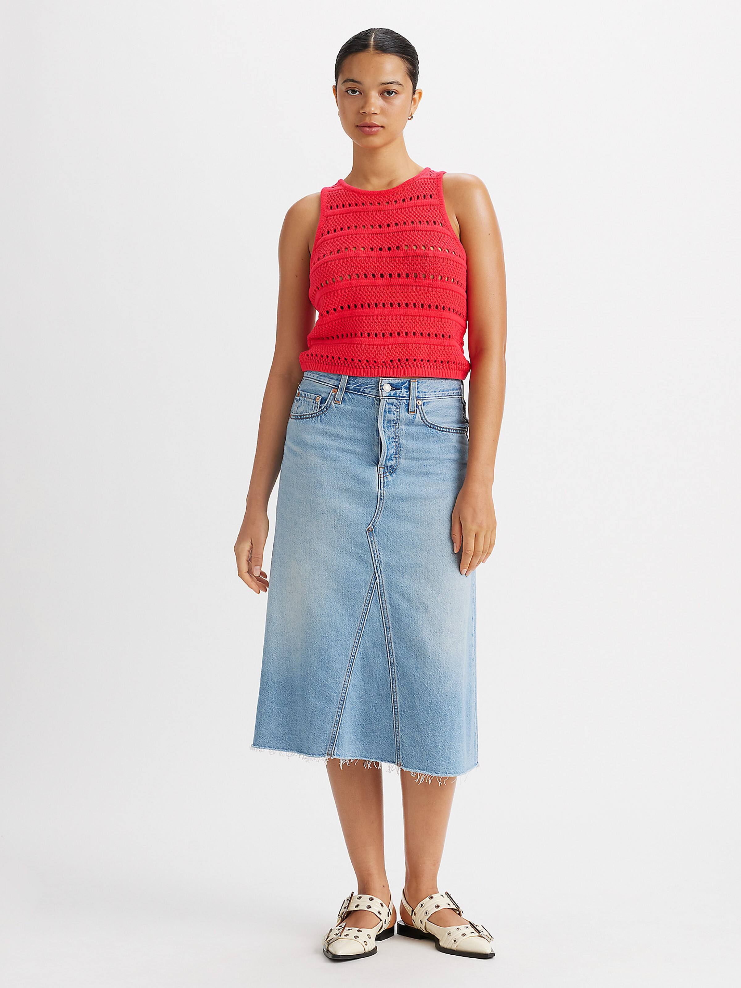 High Rise Aline Decon Skirt In Secret Secret