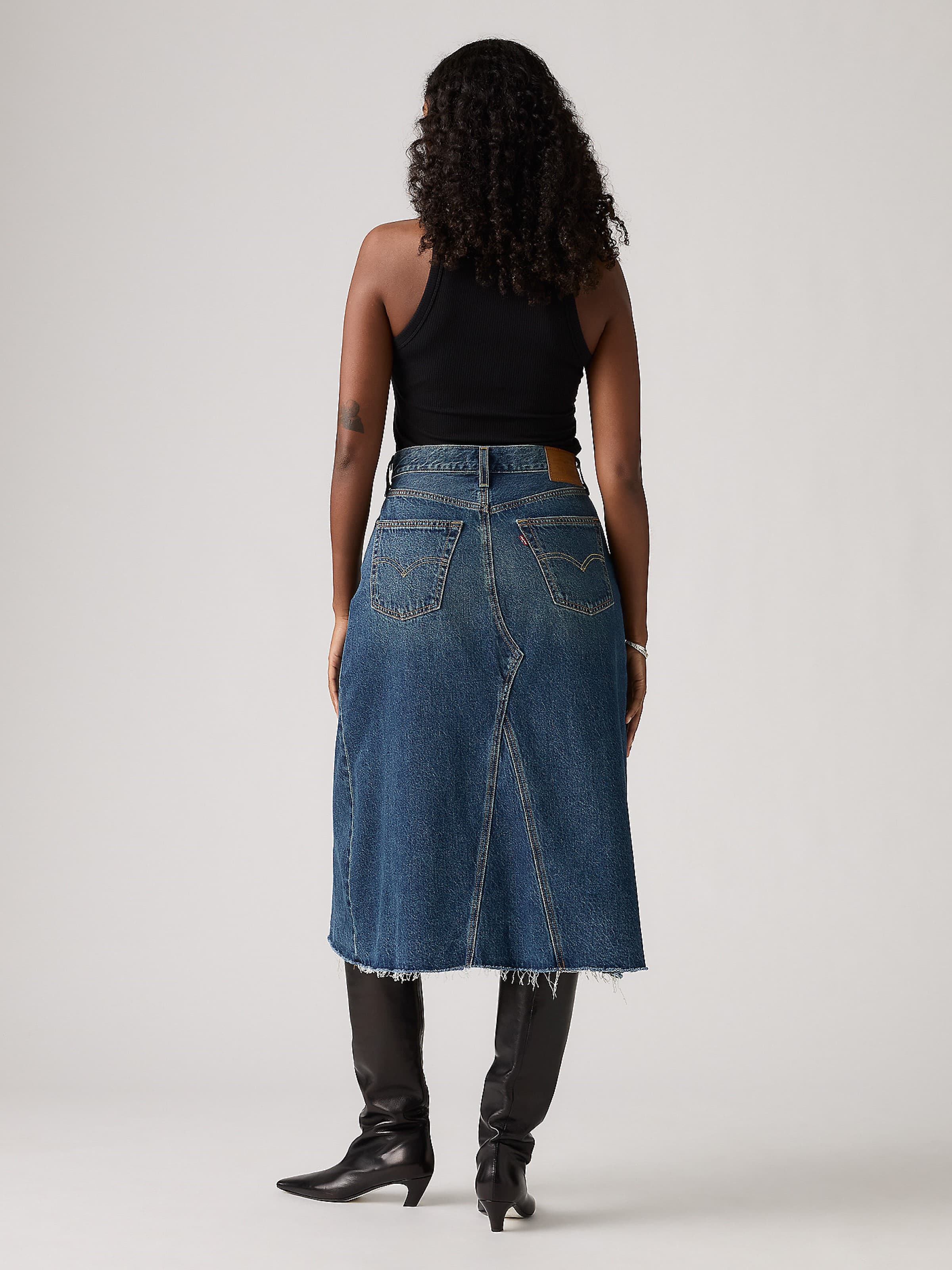 High Rise Aline Decon Skirt In Hinged Heart