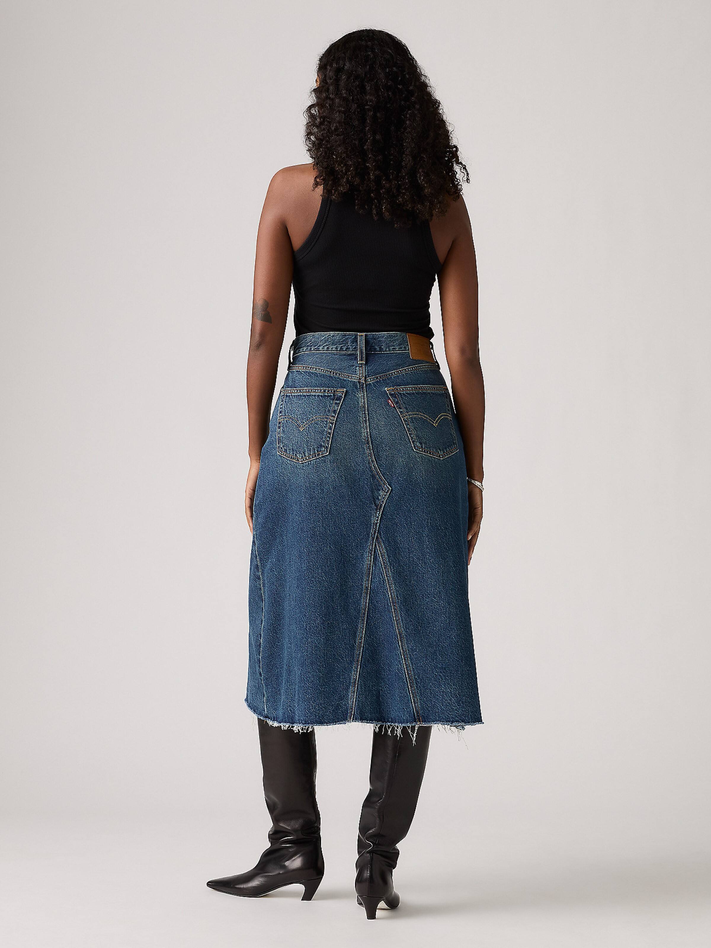 High Rise Aline Decon Skirt In Hinged Heart